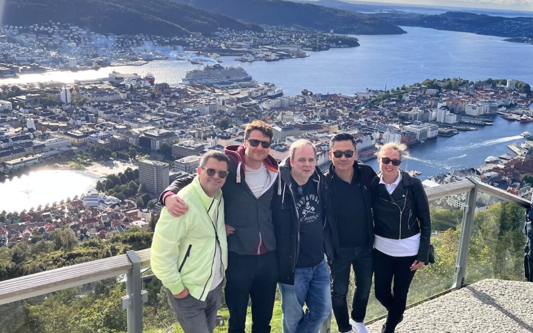 The team travels to Bergen for DALI training and playtesting events